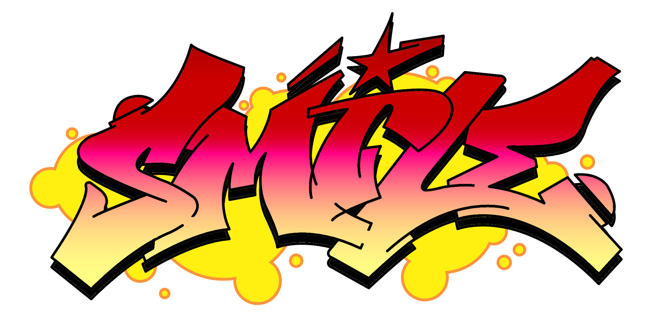smile Graffiti Tutorial Step 10 graphic