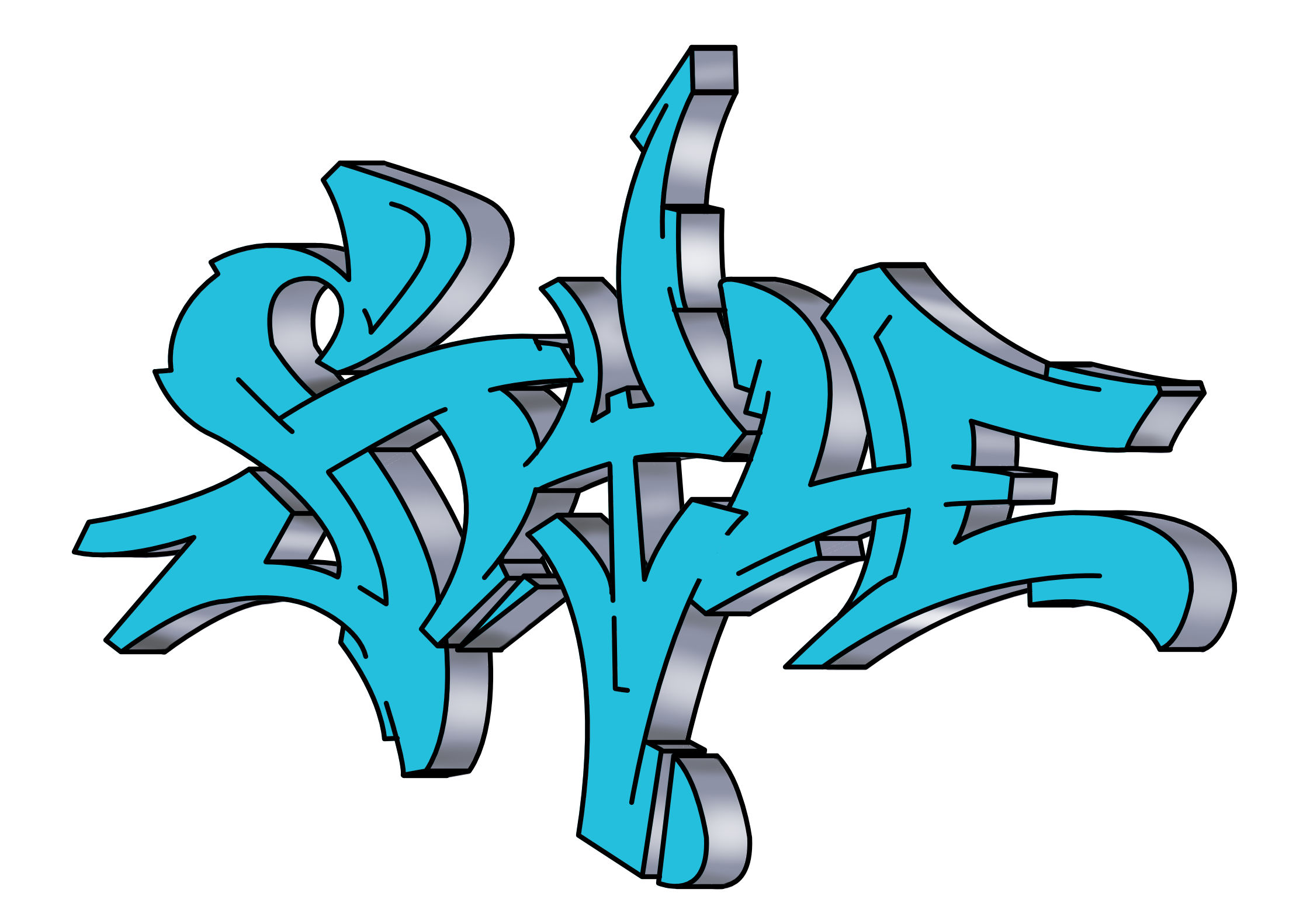 style Graffiti Tutorial Step 10 graphic