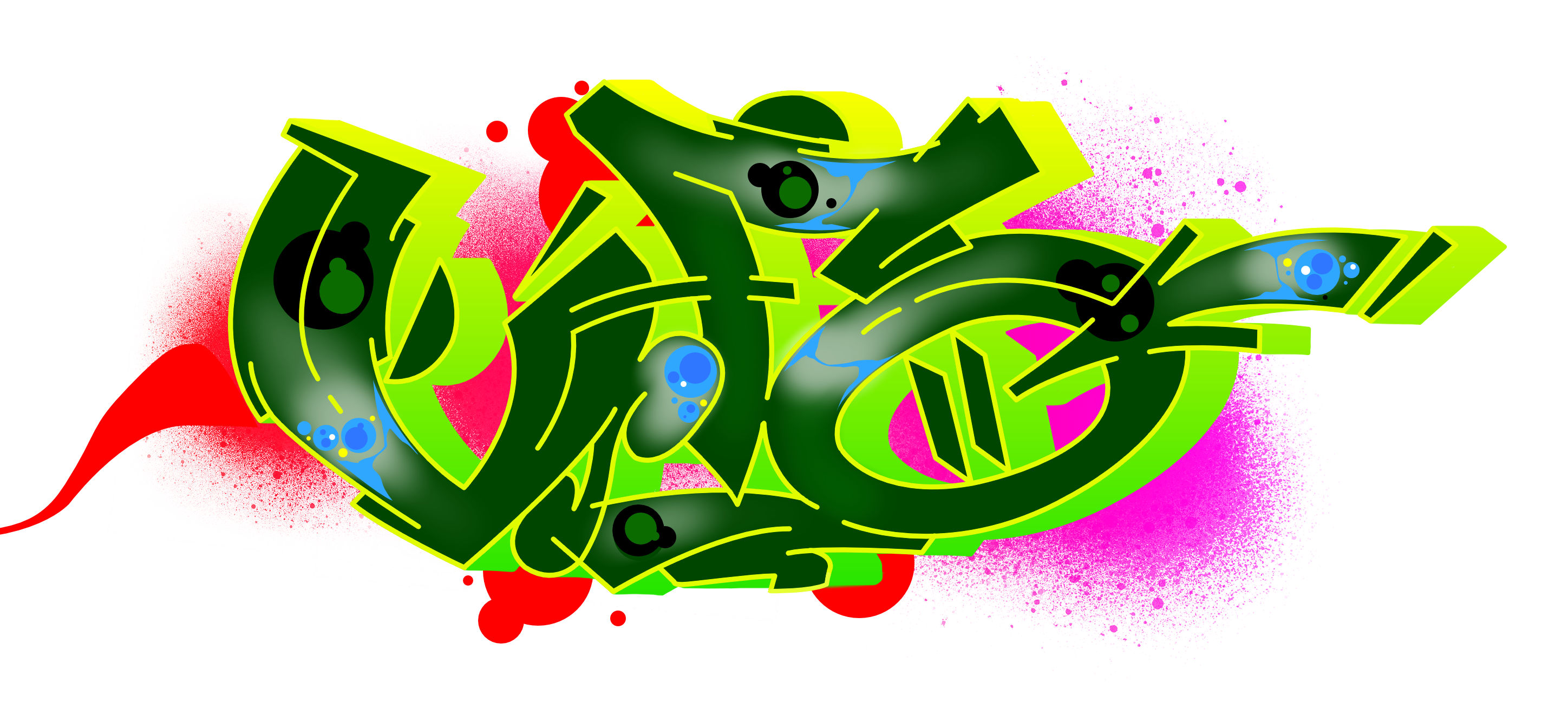 ufo Graffiti Tutorial Step 10 graphic