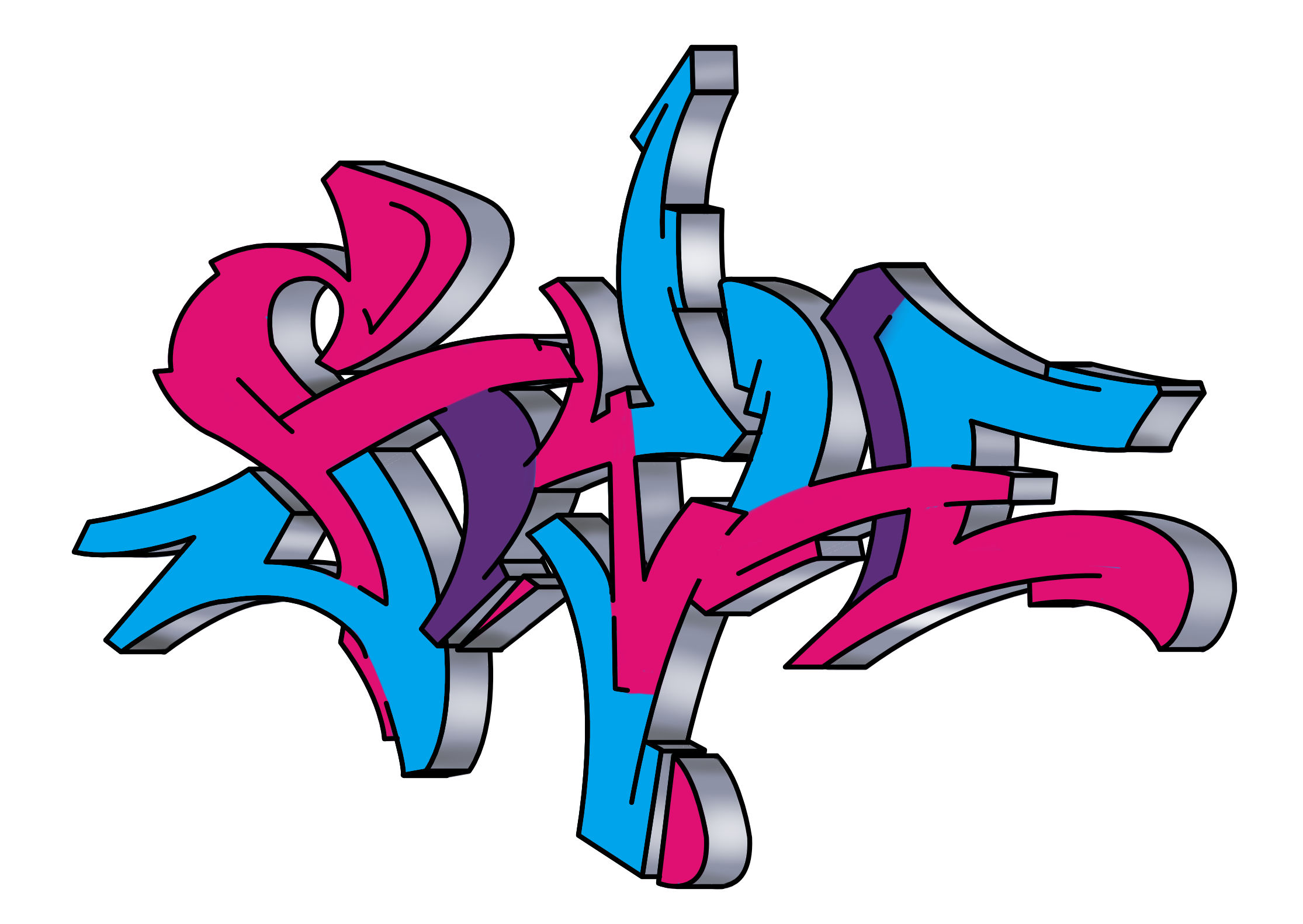 style Graffiti Tutorial Step 11 graphic
