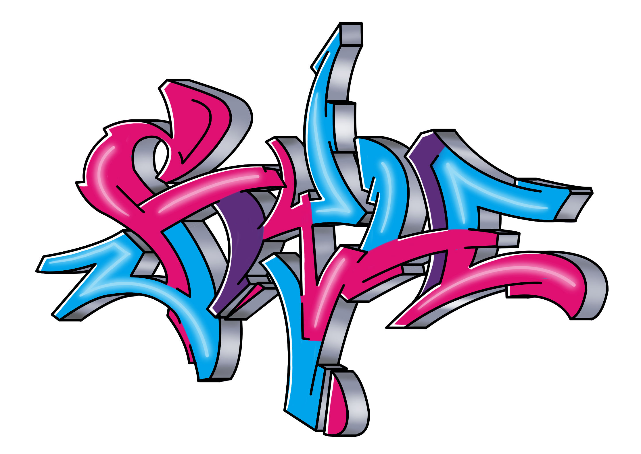 style Graffiti Tutorial Step 13 graphic