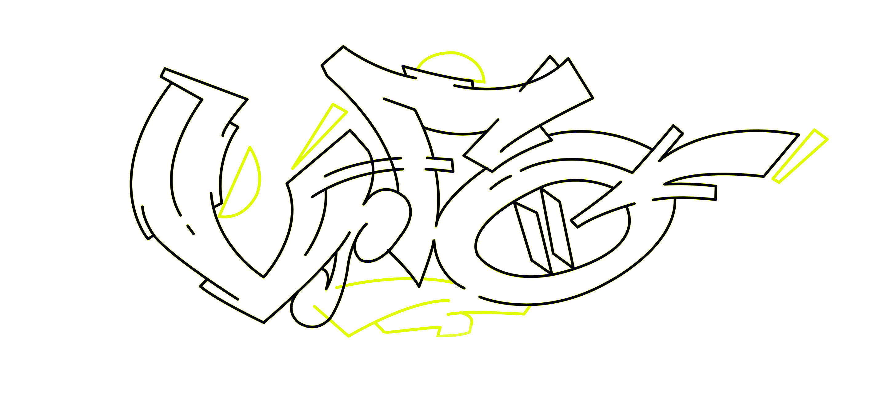 ufo Graffiti Tutorial Step 4 graphic