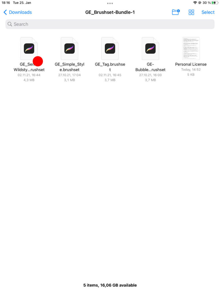 how to install Procreate brushsets tutorial graphic
