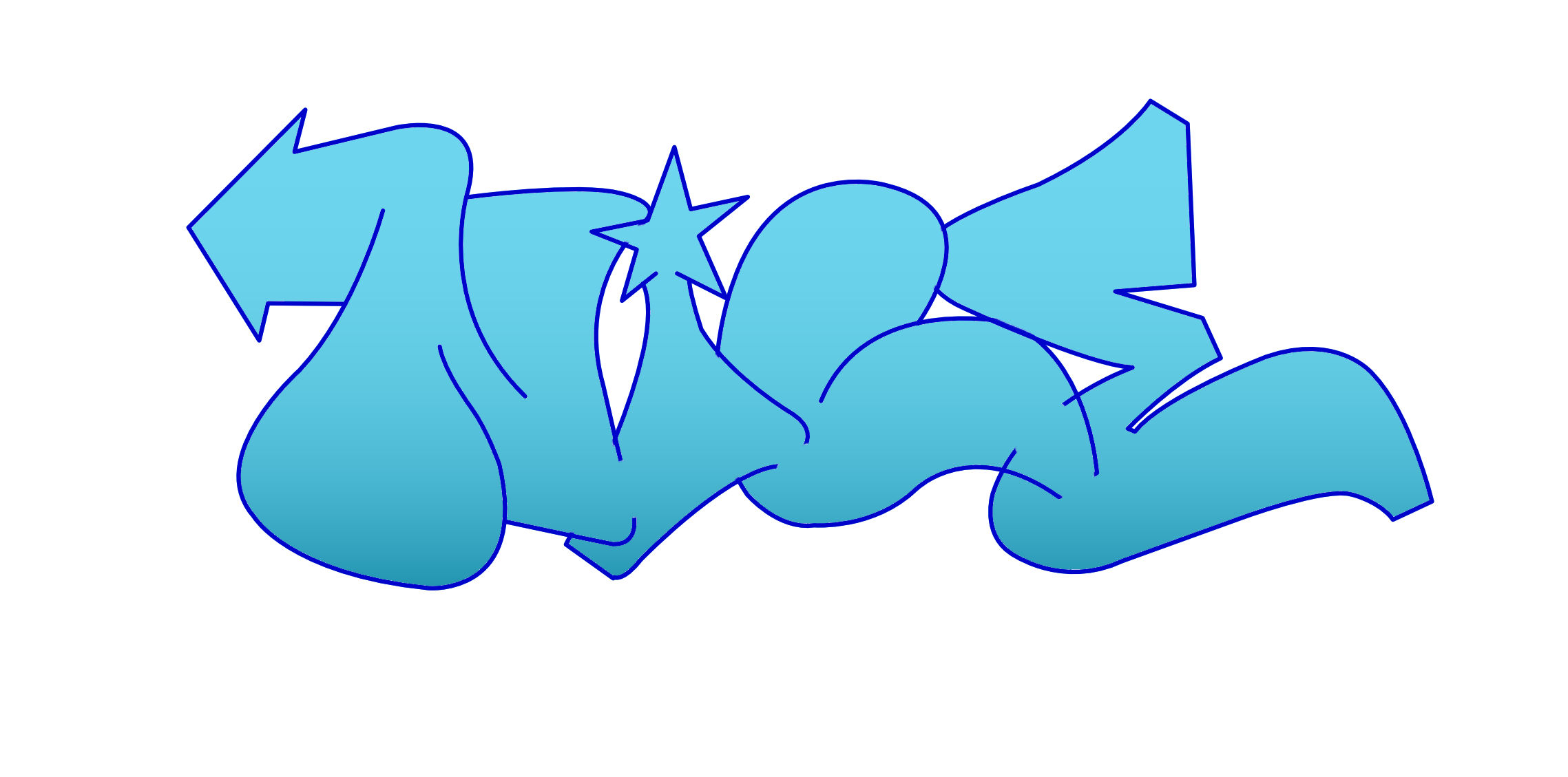 nice Graffiti Tutorial Step 6 graphic