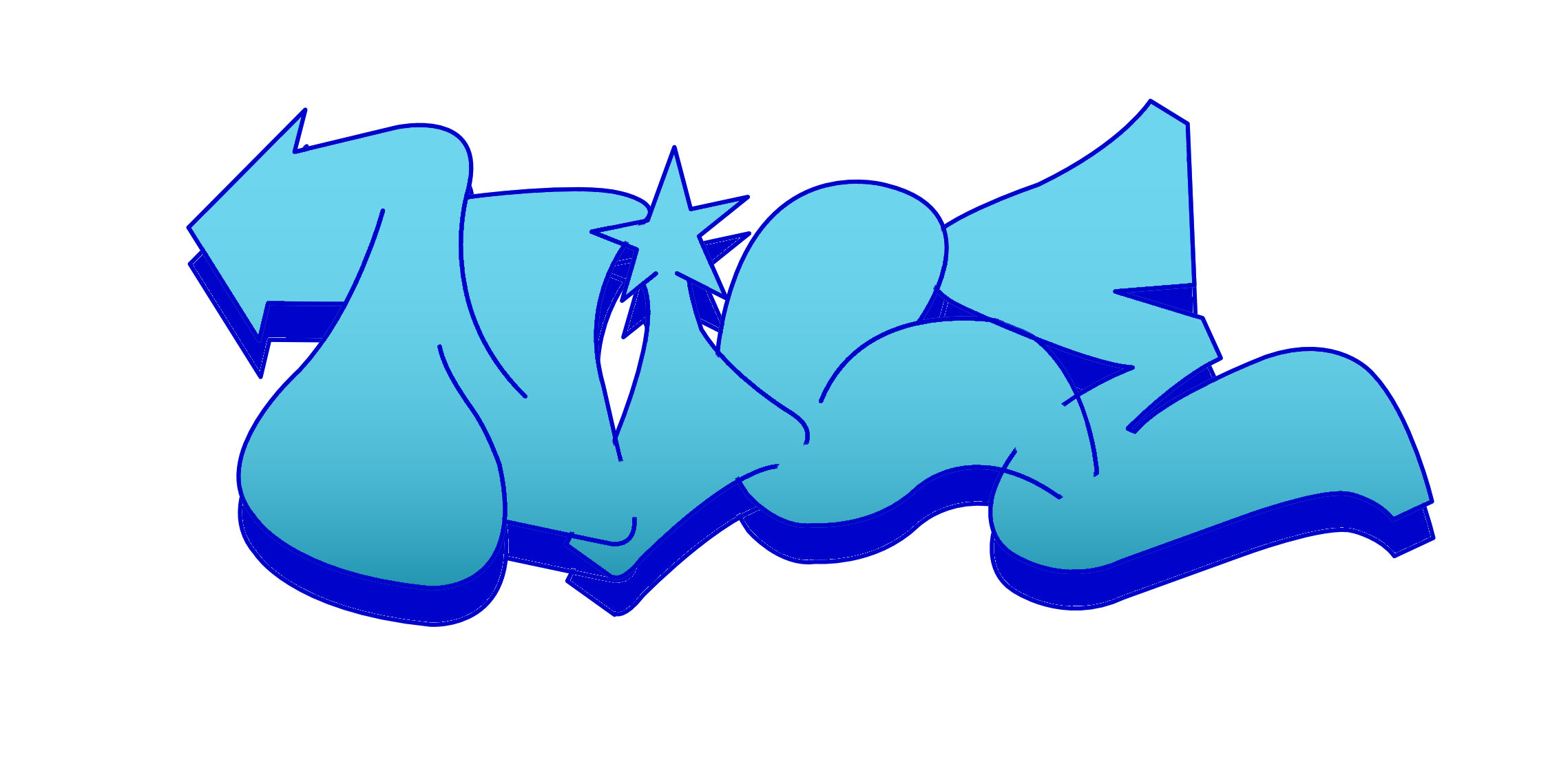 nice Graffiti Tutorial Step 7 graphic