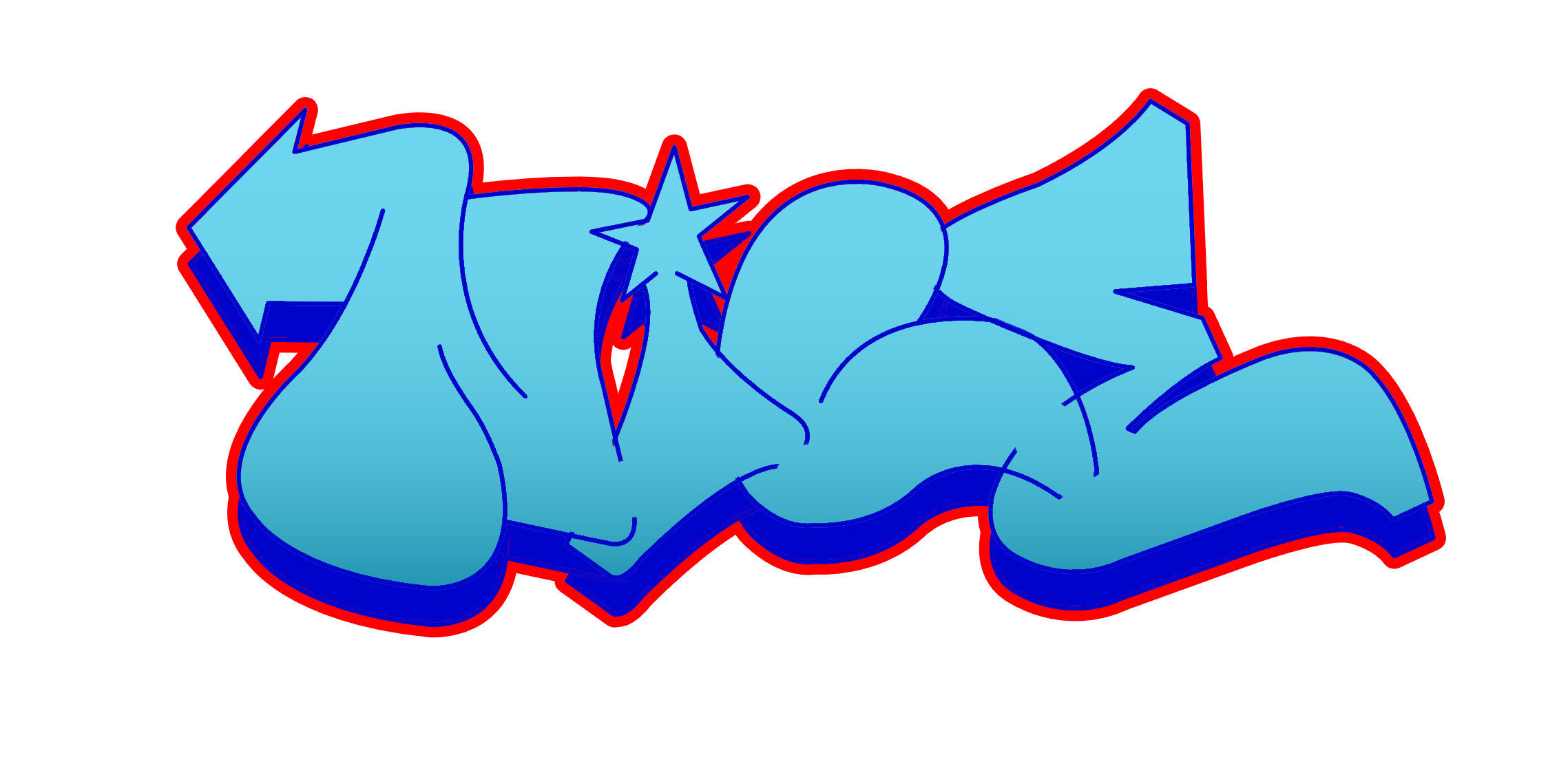 nice Graffiti Tutorial Step 8 graphic