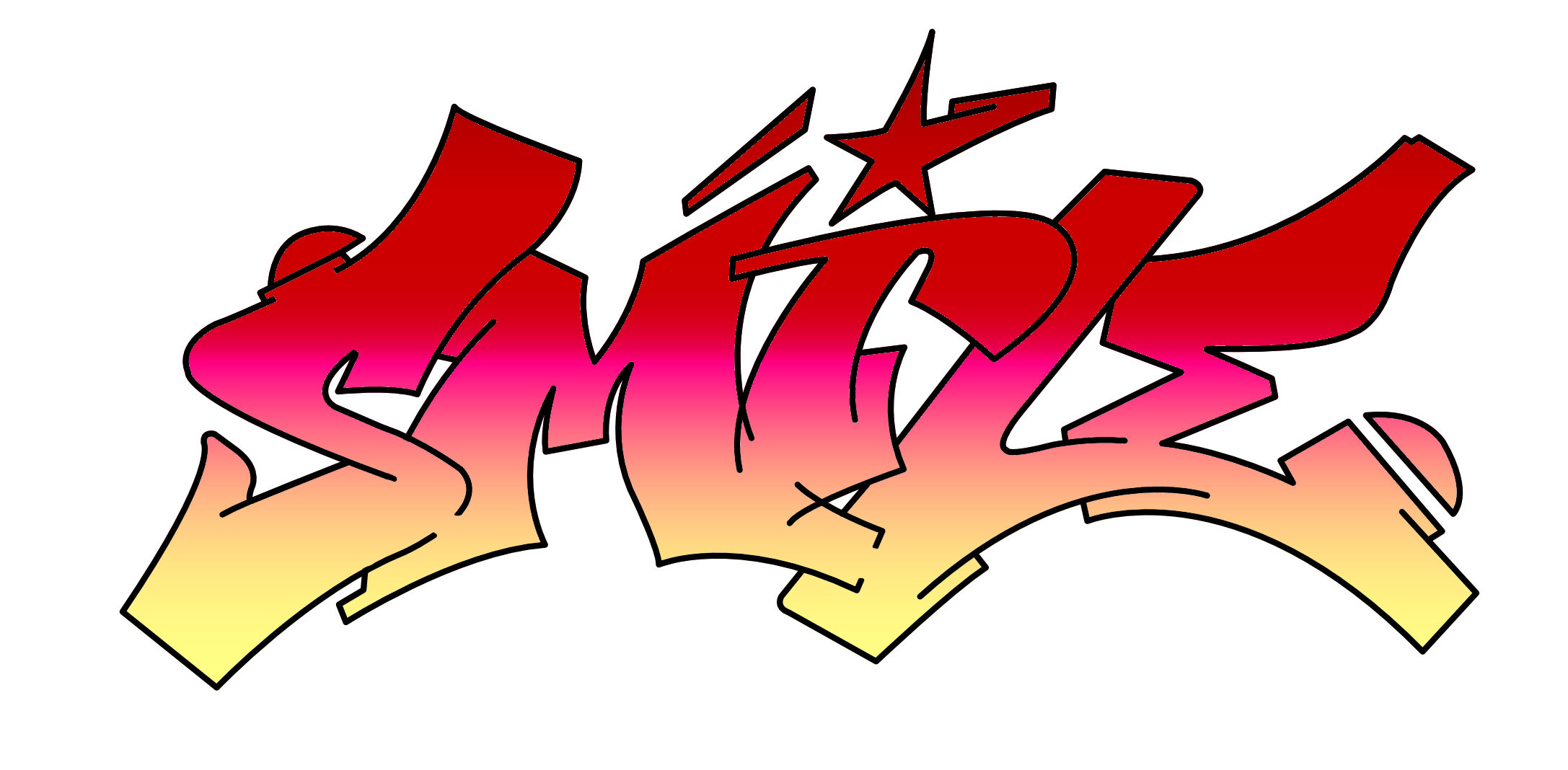 smile Graffiti Tutorial Step 8 graphic