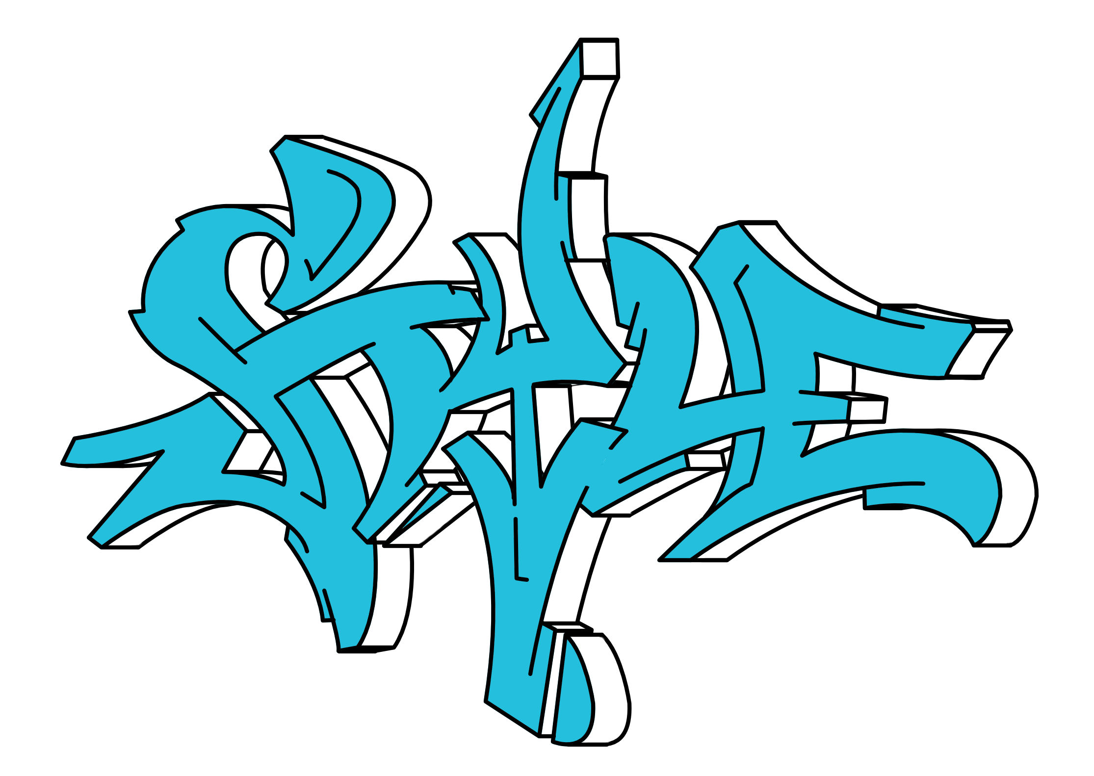 style Graffiti Tutorial Step 8 graphic