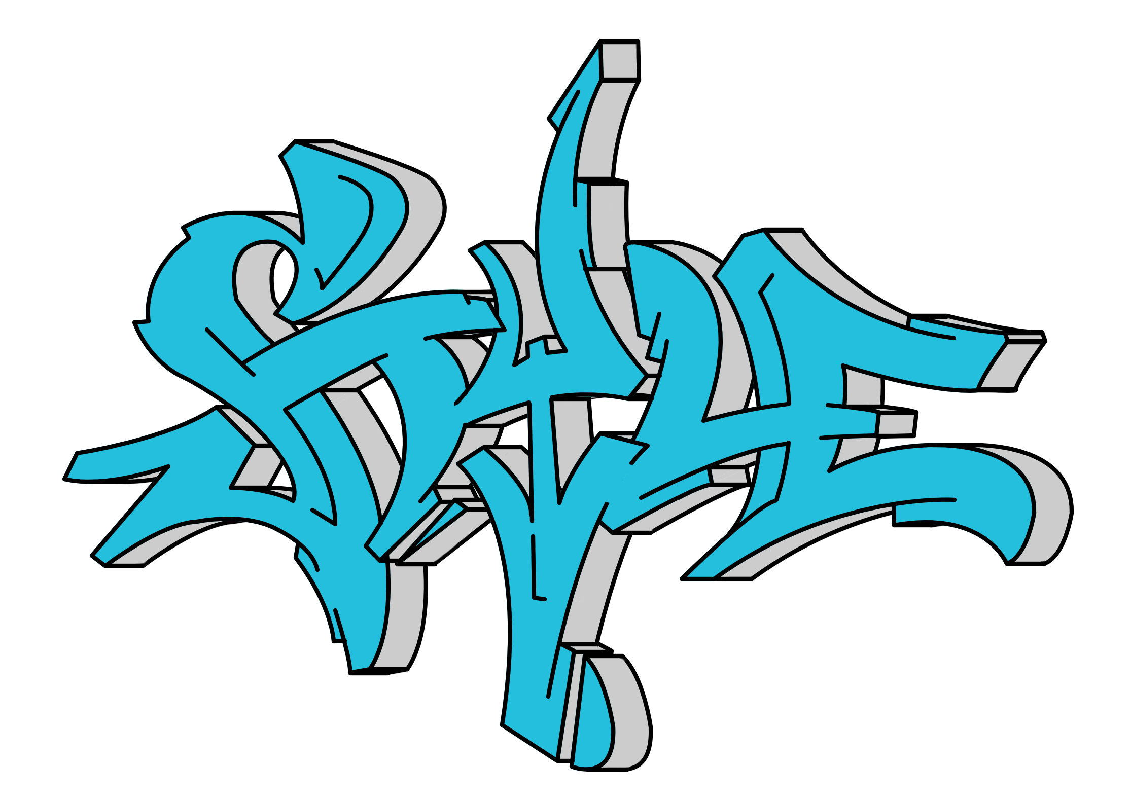 style Graffiti Tutorial Step 9 graphic