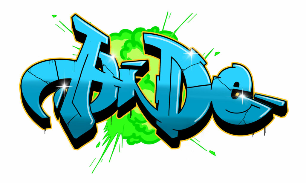 digitale Hide Graffiti-Zeichnung