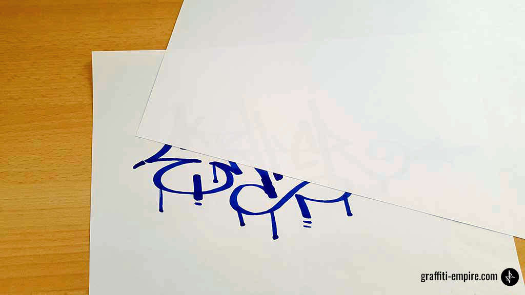 Nachziehen des Graffiti-Tags