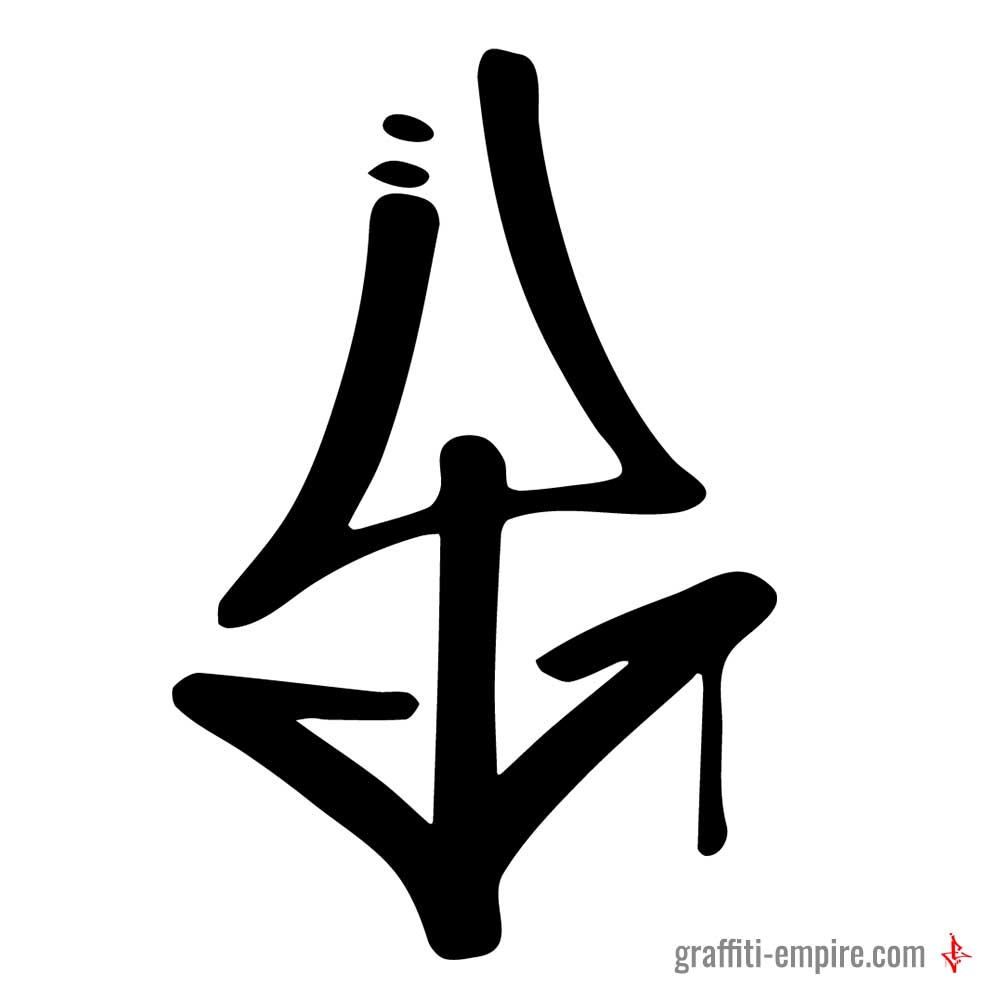 Y Graffiti-Tag-Buchstabe